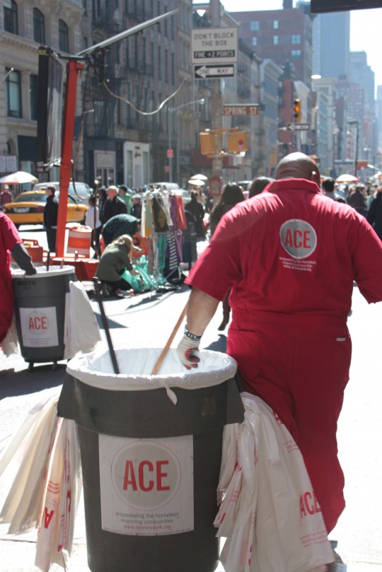 ACE NYC Street Sweeper on Broadway.